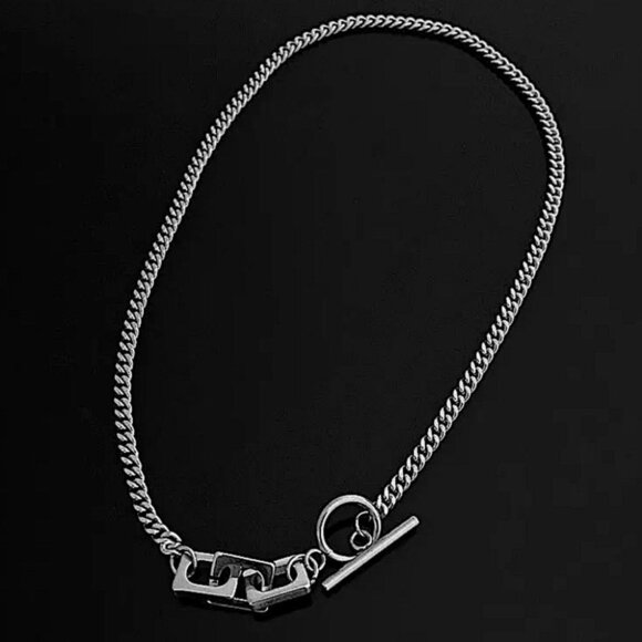 Stainless Steel Geometric Choker - Picture 4 of 5